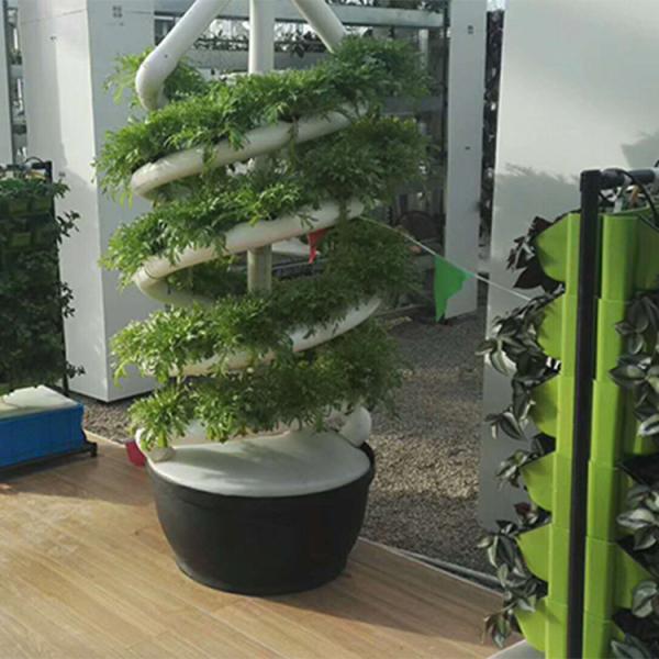 Family Vertical Spiral Plant Grow Hydroponic Tower Indoor Vegetable Aerosol Cultivation