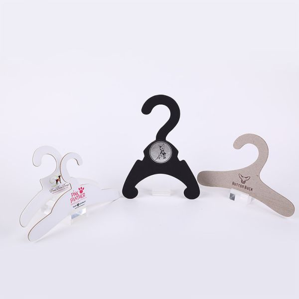 Custom Cardboard Pet Hangers Adjustable Style Dog Cardboard Hanger ROSH Certified