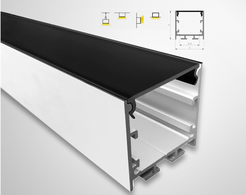6063 T5 привели ширину IP44 светлого канала 12mm прокладки с крышкой замороженной ПК