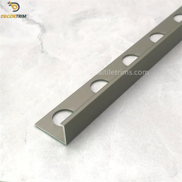 10mm Chrome L Shape Aluminium Trim Angle Edge Customized Color