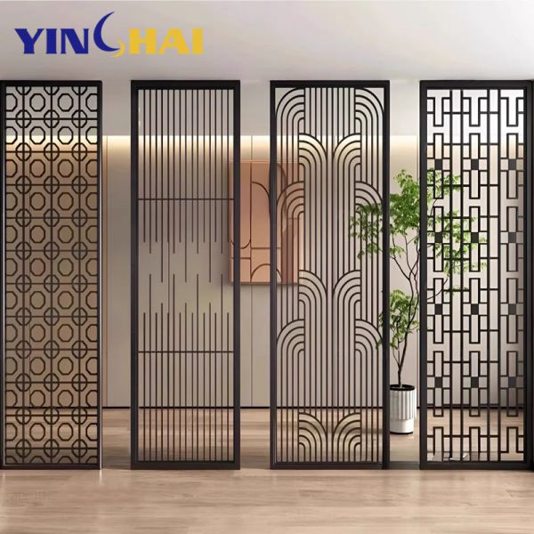 Luxury Stainless Steel Screen Partition Home Interior Room Separations Metal Screen Divider