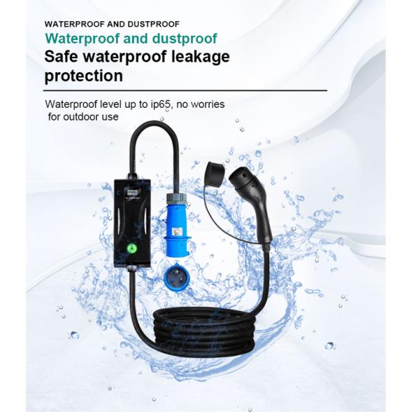 EVCOME Portable Ev Charger With 5M Or Customized Cable SAE J1772 & IEC 62196 & GBT 20234