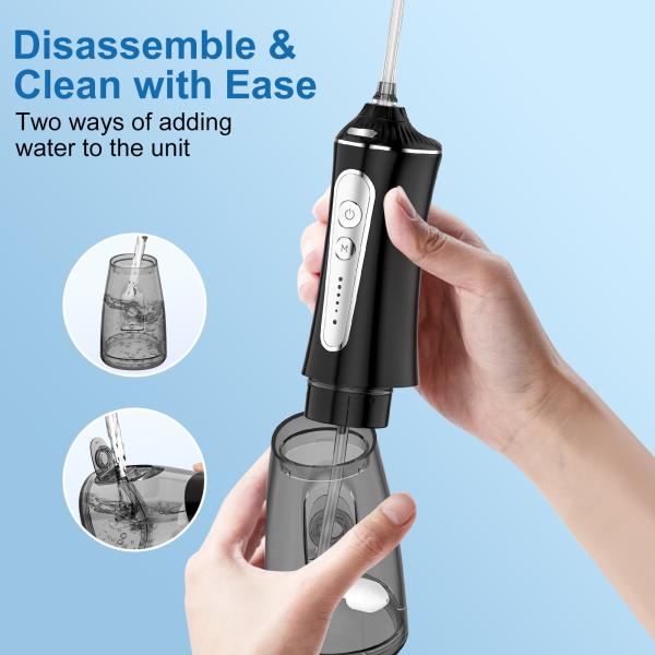 Tooth Cleaning Ultrasonic Oral Teeth Cleaner Water Flosser Irrigator Ipx7 Waterproof