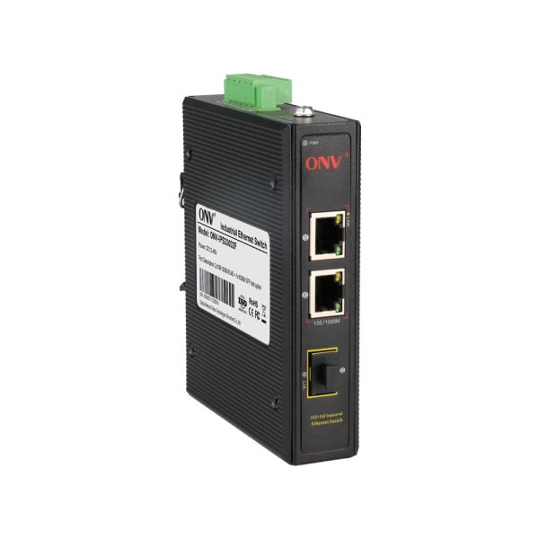 3 Port Gigabit Industrial Ethernet Switch Unmanaged Wire Speed Access DIN Rail Mounting
