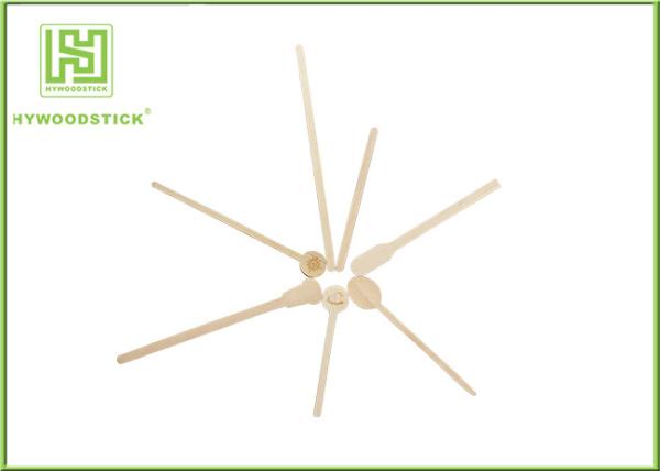 Round End Birch Wooden Coffee Stirrer Sticks Mixing Rod For Cafe / Bar