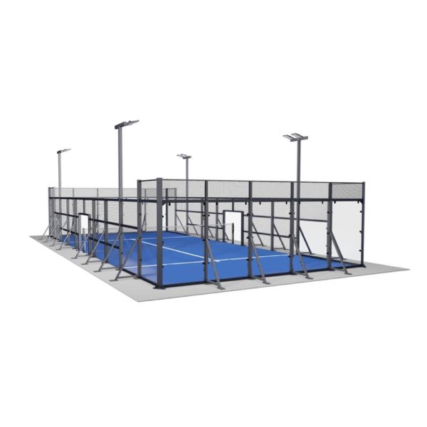 All-in-One Mobile Padel Court with Net/Posts & School Foldable Design