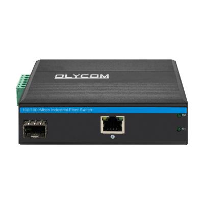 Conversor industrial portuário 10/100/1000M Support Wide Voltage de 2 meios dos ethernet