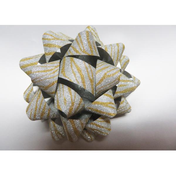 Logo Printed Large Gift Bows With Flower And Letter / Promotion Gift Wrapping Bows