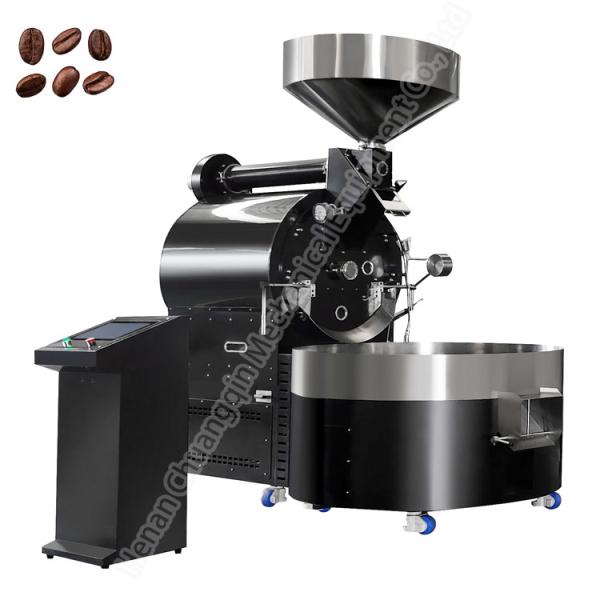 Temperature Control Natural Gas Grill Coffee Roaster 60kg 304 Stainless Steel Coffee Roaster