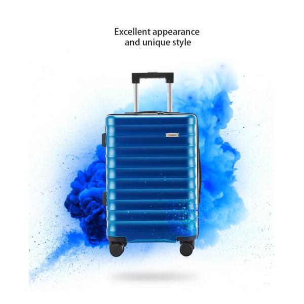 Drawbars Included and Durable Deep Green Textured Unisex Business Luggage Trolley Set Waterproof TSA Lock Carry-On Size