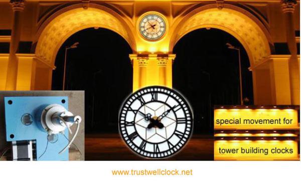 clock tower and movement mechanism with function of sound bell Westminster chime of Big ben recorder & night lighting