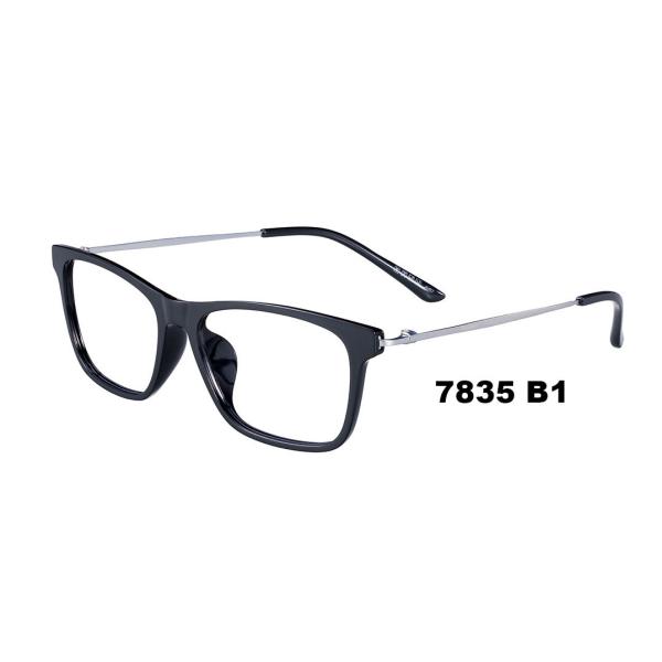 Unisex Prescription Eyeglass Frames , Metal Temple Plastic Optical Square Frames