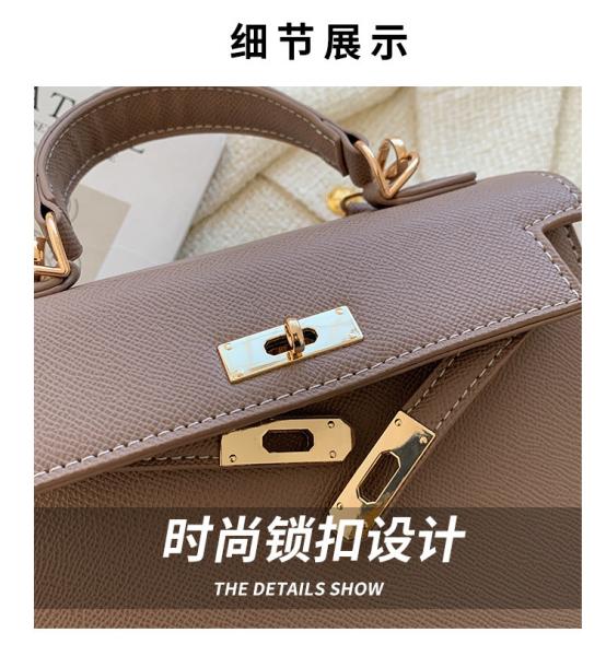 NEW FASHION WINTER TEXTURE WOMEN'S BAG SIMPLE SHOULDER BAG FASHION CROSS-BODY KELLY BAG