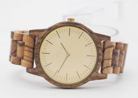 Zebra His And Hers Wooden Watches For Couple Can Customized Logo