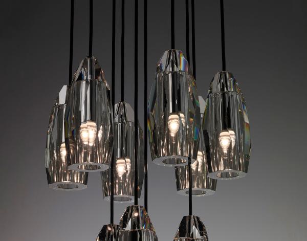 Brass Modern Circular Chandelier 60W Minimalist Design for Hotels