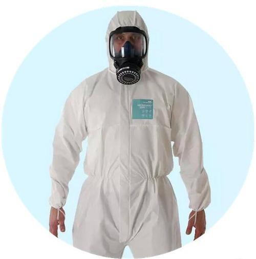 Disposable Medical White Type 5 Coverall Suit Protective Clothing Full Body
