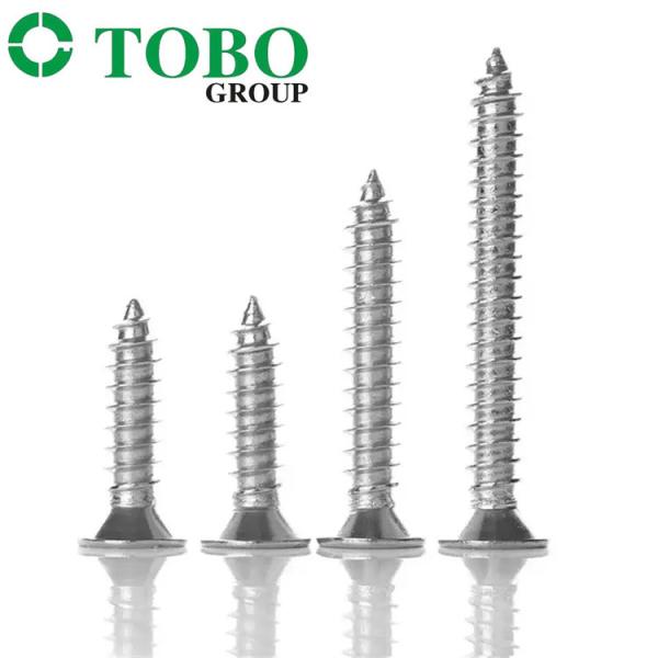 Stainless Steel Phillips Countersunk Head Tapping Screw For Drywall / Wood / Metal / Gypsum GB846