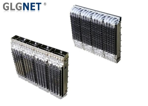 100G Ethernet Isolated Sfp Jack QSFP28 Connector Mates 1 X 4 Multiple Ports
