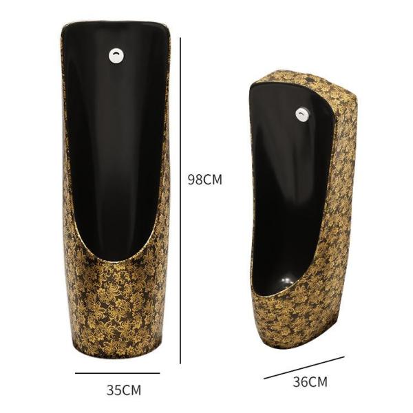 Топить силы тяжести писсуара туалета керамических золотых гальванизируя людей