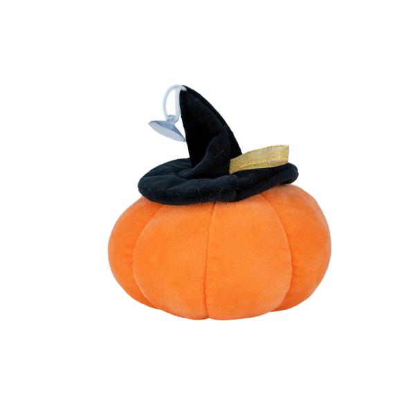 OEM Stuffed Embroidered Orange Pumpkin Plush Pillow For Halloween Holiday Gifts
