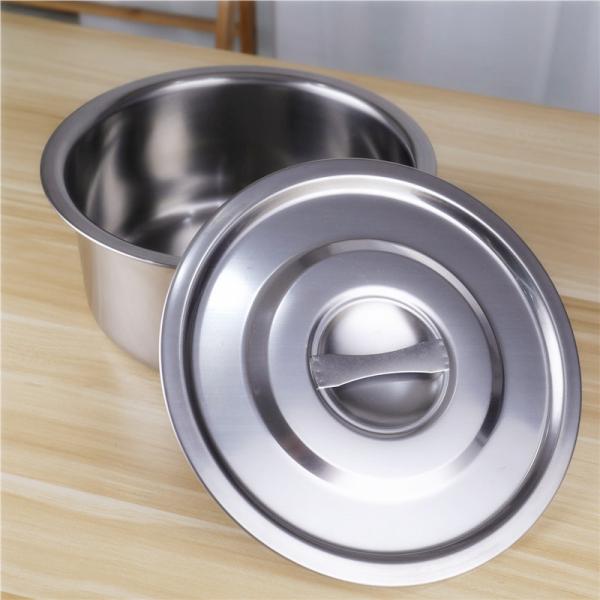 Hot sale 5pcs stainless steel 410 stock pot cooking pot set with lid