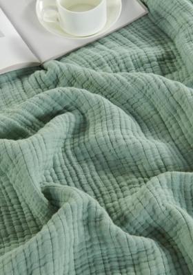 100% Cotton Muslin Blanket King Sustainable Lightweight Muslin Blanket