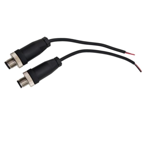 Cable de transmisión masculino de M12 4 Pin Screw Type Aviation Connector para el sistema del CCTV de la cámara de vista posterior