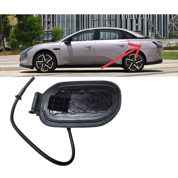 For Xiaopeng MONA M03 Charging Port Assembly, Left Rear Charging Port Seat, Charging Port Flip, Fuel tank Cover Plate