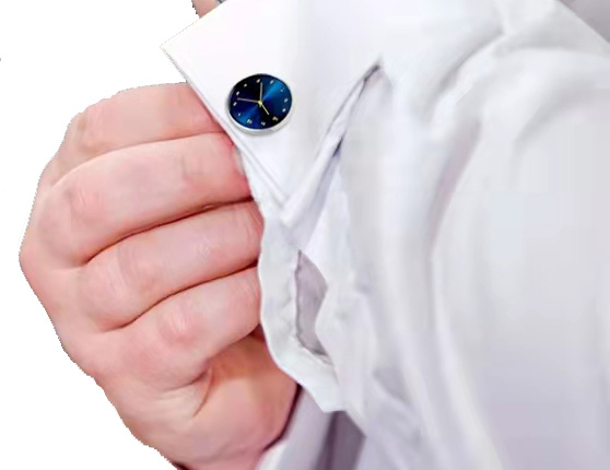 Alloy Material Mens Diamond Cufflinks , Embedding shirt cuff button