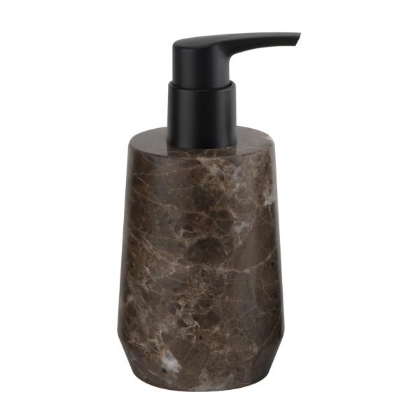 Raindrop Shape Dark Emperoda Marble Soap Dispenser Bathroom Accessories Set