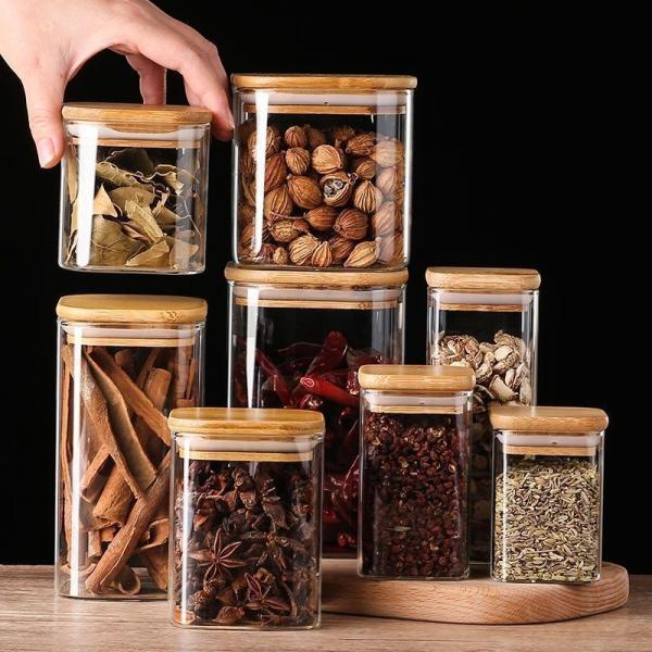 Bamboo Wooden Lid for Airtight Glass Jars Customizable