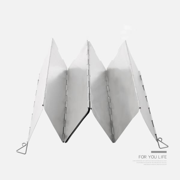 Aluminum Windscreen Camping Stove Windshield with Carrying Bag Lightweight Butane Burner 290g