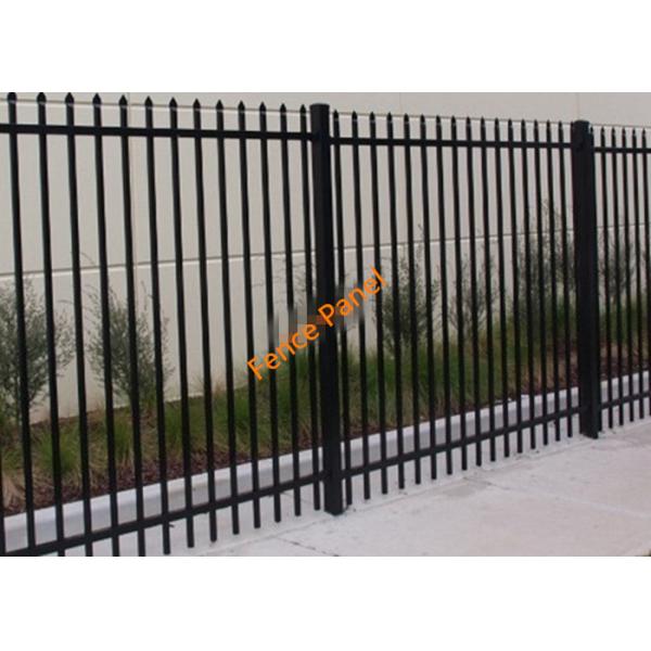 Decorative Courtyard Automatic Driveway Gates , Electric Metal Gates Heat Treated