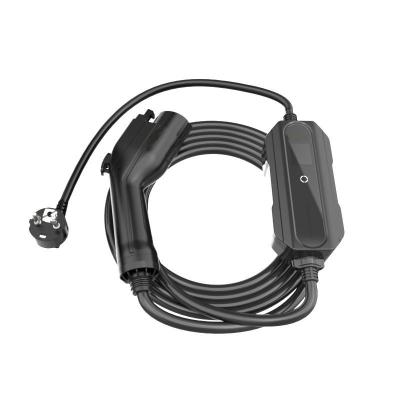 Tipo do SAE J1772 da tomada de Schuko - 1 carregador portátil de EV com caixa de controle