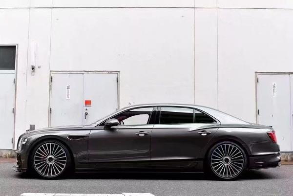 Bentley Flying Spur Carbon fiber body Kit Flying Spur upgrades MANSORY style front lip diffuser Spoiler hood body kit