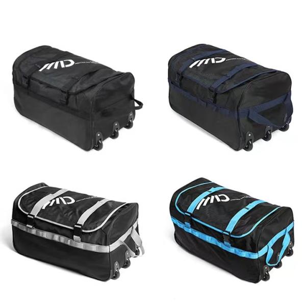 3 колеса Широко складной рулонный сумка большой объем легко переносится