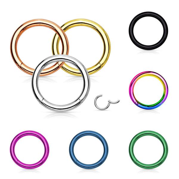 Anodisé Titane Neige bijoux 18k or rond Barbell Ball