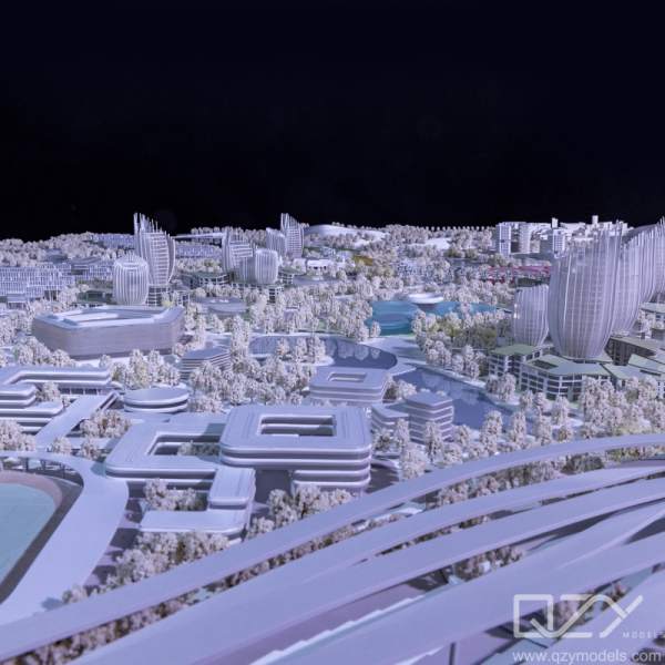 Premium Urban Planning Architectural Model | Hybrid 3D Printing & Laser Craftsmanship
