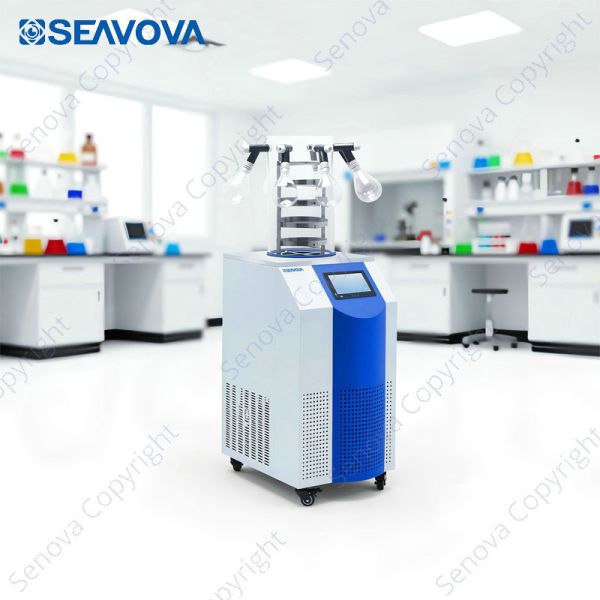 4kg Vertical Freeze Dryer Stainless Steel Lab Scale Lyophilizer