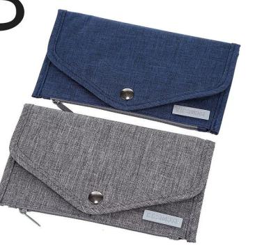 Premium Nylon Material Credit Card Organizer Wallet With Snap Button