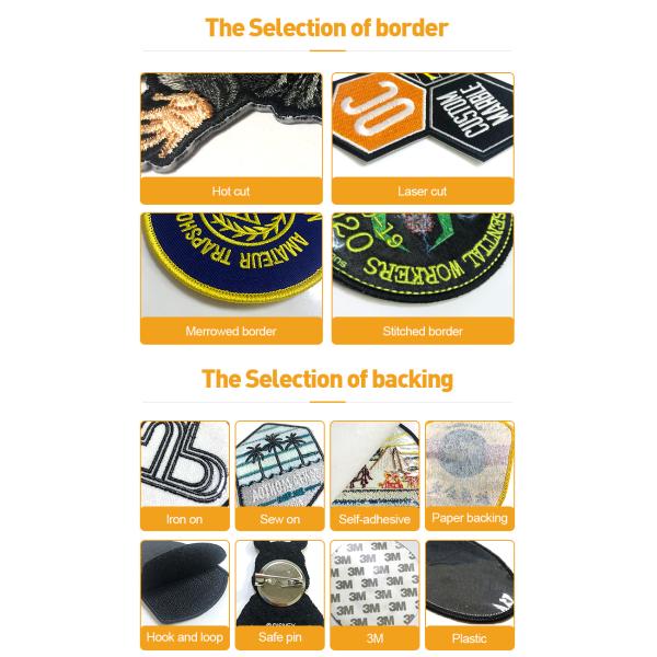 Chinese Style  Embroidery Thread Clothing Tags Labels