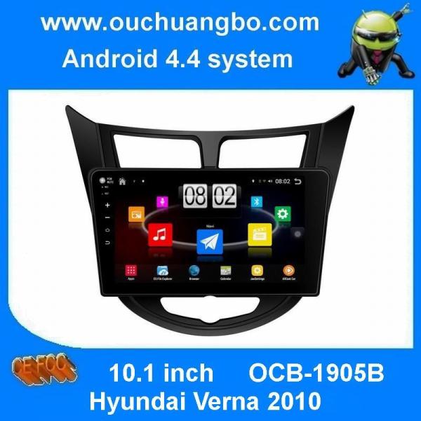 Ouchuangbo android 4.4 for Hyundai Verna 2010 with car radio dvd stereo 3g wifi 800*480 free shipping