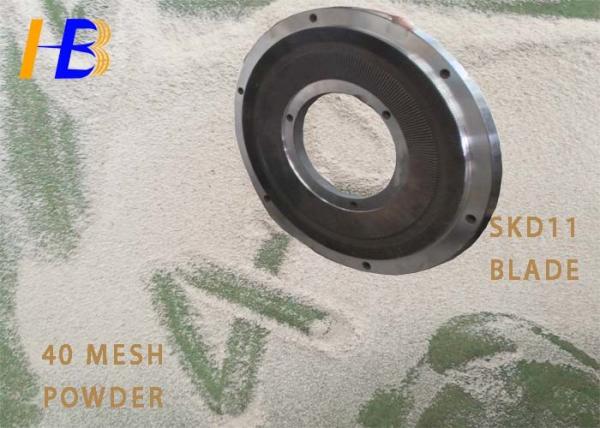 Low Noise 37kw Plastic Grinding Machine Plastic Disc Mill For Pom Hdpe