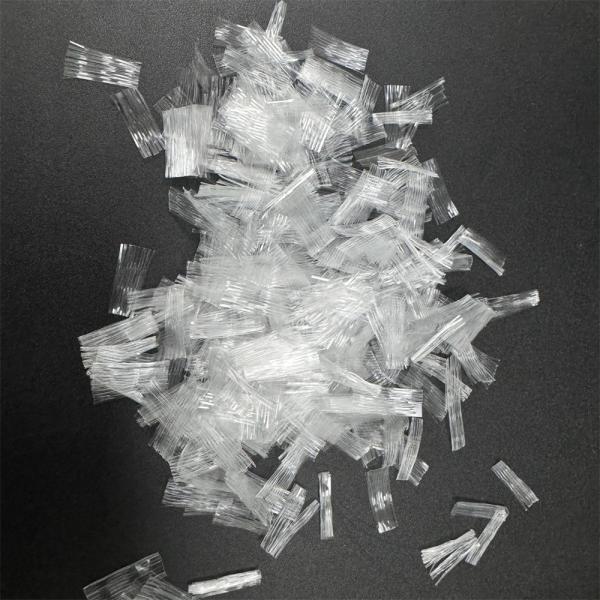 White Polypropylene Concrete PP Mesh Fiber For Projects Construction