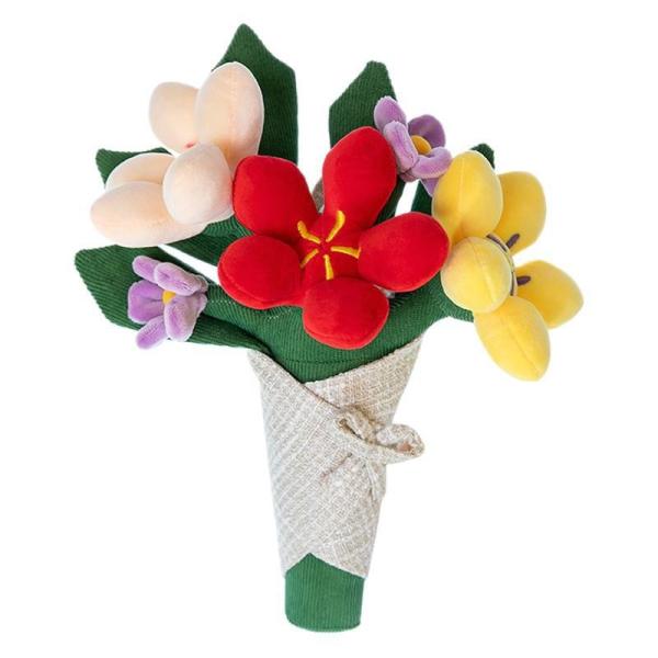 Flower Variety 10x30cm Bouquet Wedding Dolls Fun Realistic Handheld Plush Flowers for Girls Romantic Gifts