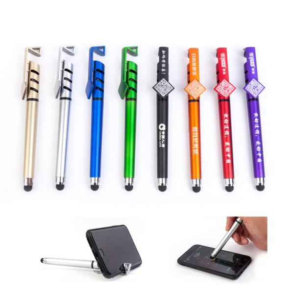 Promotional Mobile Phone Stand Touch Screen Ball Pen Logo Customized