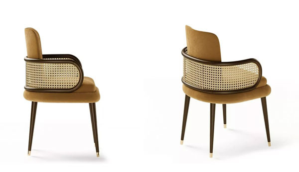 Переговоры ротанга стула современного французского OEM стиля нордические обедая