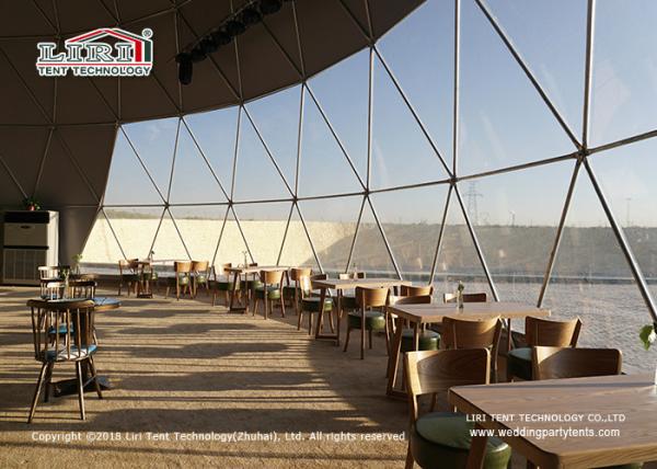 barracas exteriores da abóbada Geodesic de 60m com PVC transparente para o evento F1