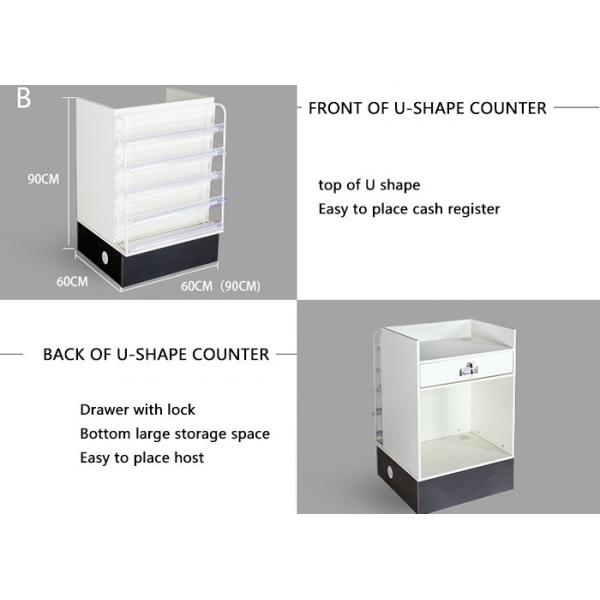 Wooden Chinese Pharmacy Store Display Cashier Drug Shelf Multi Functional Bar Counter