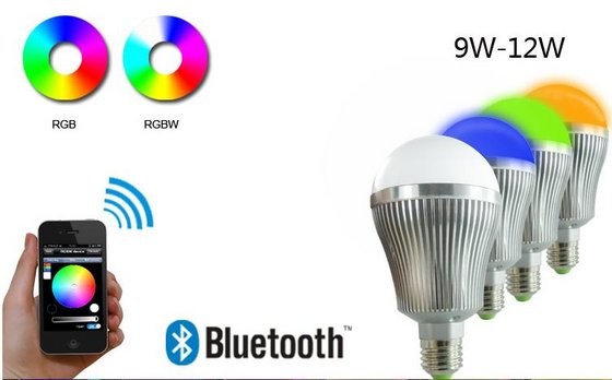 LED colour changing light bulb Bluetooth LED bulbs
